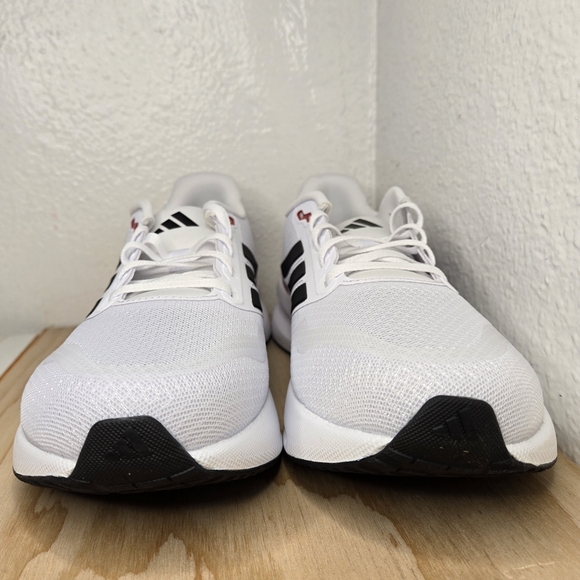 Adidas RUNFALCON 5 Wide Cloud White/CoreBlack/Better Scarlet  IE0551 - Picture 5 of 12